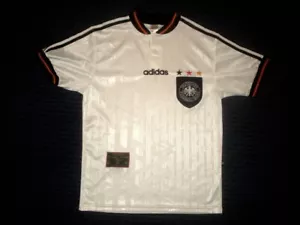 Vintage Adidas DEUTSCHLAND 1996-1998 Herren Fussballtrikot Trikot GRÖSSE: S - Bild 1 von 5