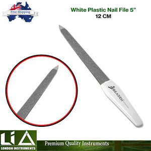 White Plastic Chiropody Ingrown Nail File Rasp Pedicure Hard Nail Trimmer 12cm - Picture 1 of 5