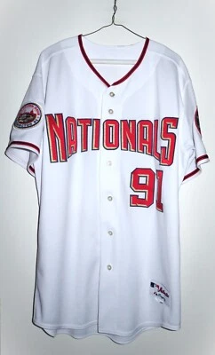 Authentic Majestic Washington Nationals Team Issued Home Jersey 46 Medium Large - Image 1 of 4