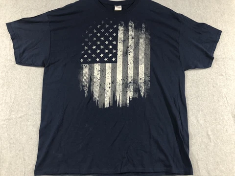 Kurt Angle I Am Wrestling Flag Impact T Shirt 2XL Blue TNA Cover