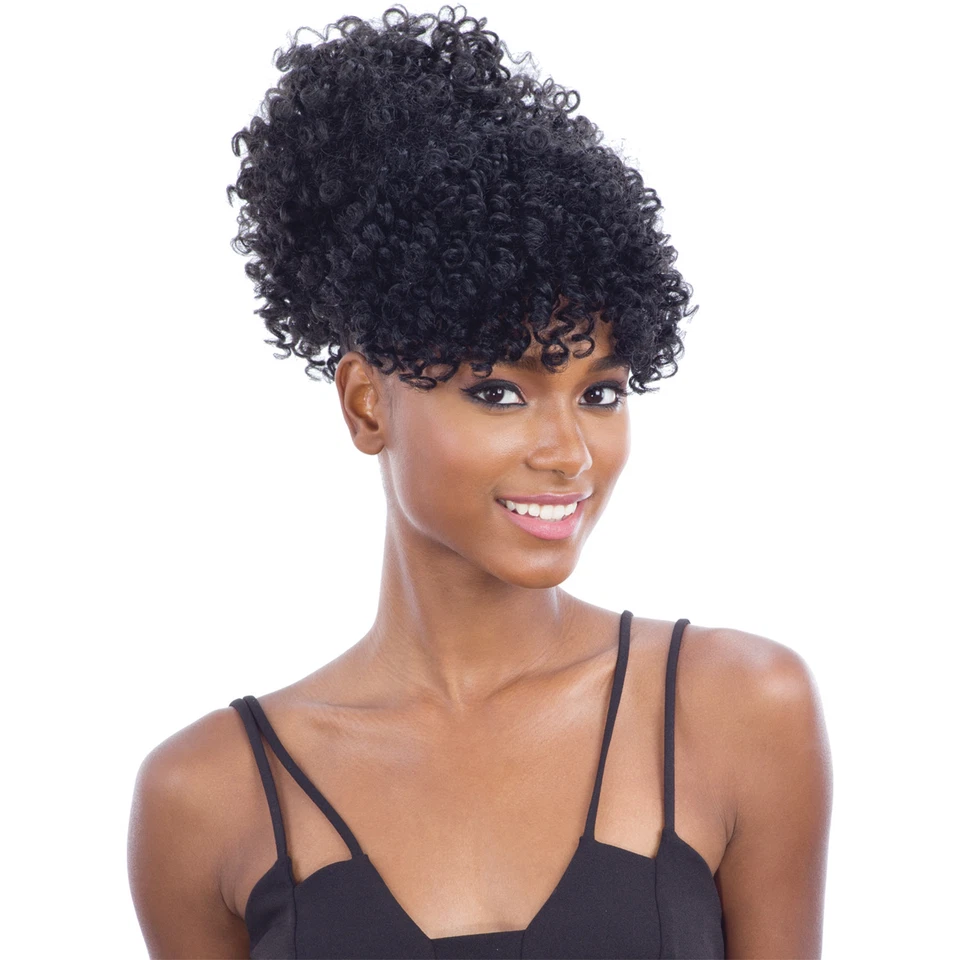 POP BOBO - FREETRESS EQUAL SYNTHETIC DRAWSTRING PONYTAIL & BANG - Image 1 of 2