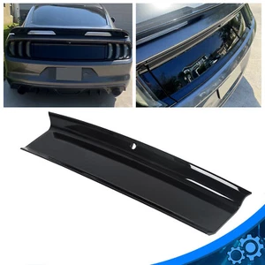 Gloss Black For 2015-2023 Ford Mustang GT Rear Trunk Decklid Panel Trim Cover - Picture 1 of 14