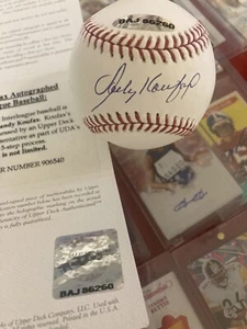 UDA Sandy Koufax Autographed Official Baseball Nice, Clean Ball Upper Deck/MLB - Picture 1 of 4