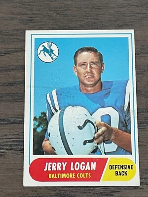 1968 Topps Jerry Logan #47 Baltimore Colts  - Image 1 of 4