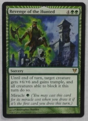 MAGIC THE GATHERING MTG 2012 AVACYN RESTORED REVENGE OF THE HUNTED SORCERY CARD - Image 1 of 2