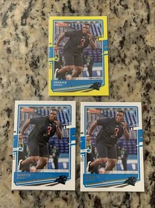 Donruss Derrick Brown 2020 novato amarillo prueba de prensa paralelo y 2 bases RC #264 - Imagen 1 de 1