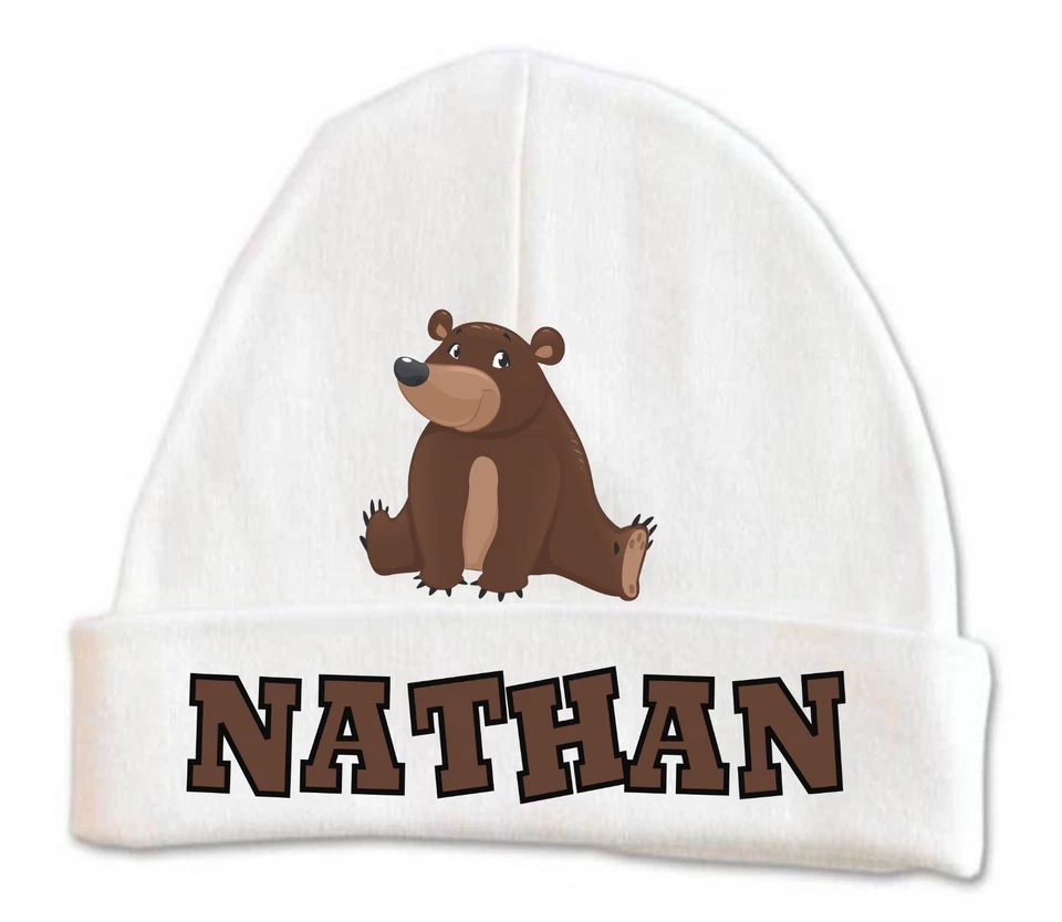 MONOGRAMA PERSONALIZADO PERSONALIZADO Bebé Niño Niña Infante Gorro Sombrero Recuerdo 0-6 meses  Foto 1 de 1