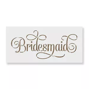 Plantilla de etiqueta de boda de dama de honor - Imagen 1 de 4