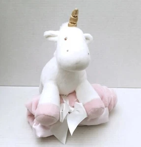 Baby Gund Luna Unicorn With Blanket Stuffed Animal Plush Pink And White - Picture 1 of 8