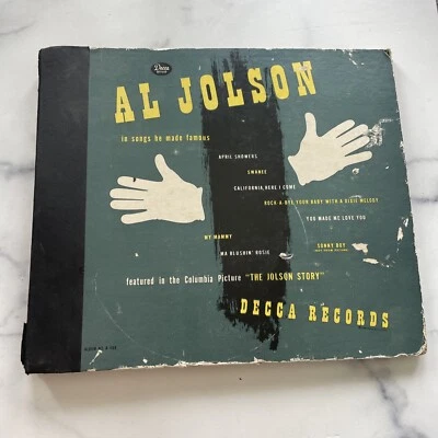 AL JOLSON IN SONGS HE MADE FAMOUS 4 Vinyl RECORD SET ALBUM A-469 Vintage Retro - Image 1 of 4