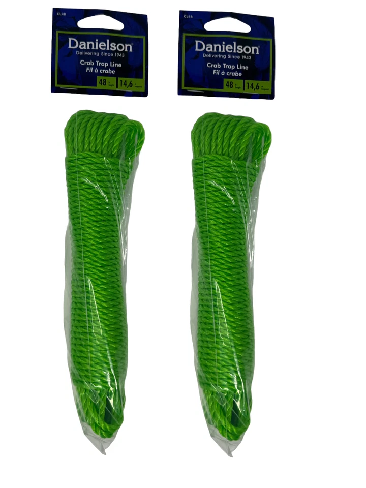 Danielson CL48 Braided Crab Line 48ft Chartreuse