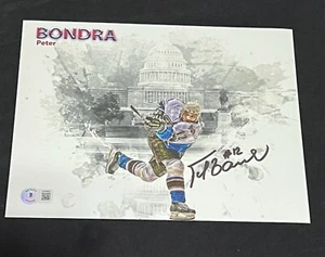 Peter Bondra Signed 8x10 Photo Washington Capitals Beckett - Picture 1 of 3