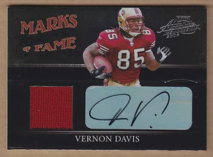 06 2006 Absolute Marks of Fame PRIME Vernon Davis Jersey Auto RC #'d /25 - Picture 1 of 1