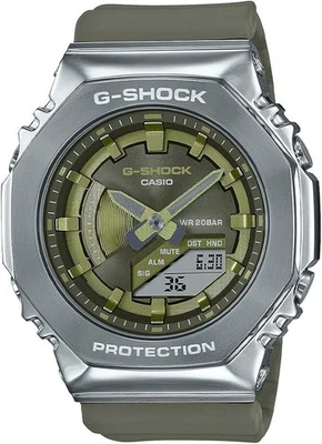 Casio GM-S2100-3AER Unisex Uhr Analog Digital 20ATM Edelstahl Resin Grün - Bild 1 von 4