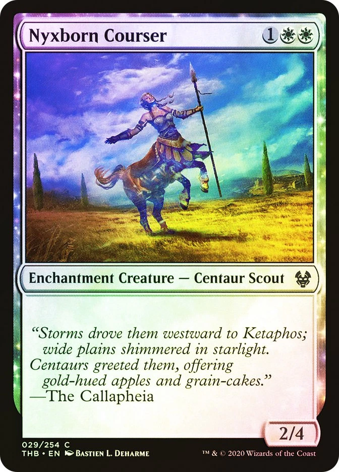 MTG FOIL Nyxborn Courser  - Theros Beyond Death #029 - Image 1 of 1