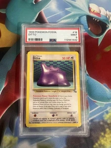 Ditto 18/62 Fossil PSA Graded 9 Pokemon Trading Card Game - Picture 1 of 1