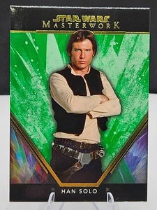 Han Solo Harrison Ford 2024 Topps Star Wars Masterwork A New Hope #1 Green /99 - Picture 1 of 2