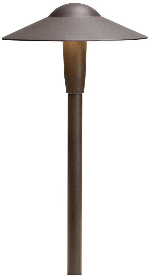 Kichler Lighting 15811AZT30R 16 Inch 3w 3 LED Short Dome Path Light 3000k -