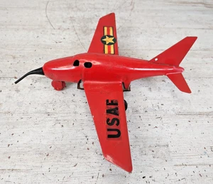 Vintage Wyandotte Pressed Steel US Air Force USAF Friction Fighter Jet Airplane - Picture 1 of 10