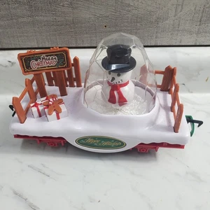 Eztec G Gauge ANIMATED SNOWMAN Scientific Toy Passenger Train-Snow Globe Car - Picture 1 of 15