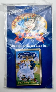 Disney Store DS 12 Months of Magic Cinderella II: Dreams Come True DVD Case Pin - Picture 1 of 4