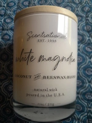 Mecha natural Scentsational White Magnolia mezcla de coco y cera de abejas nueva Foto 1 de 4