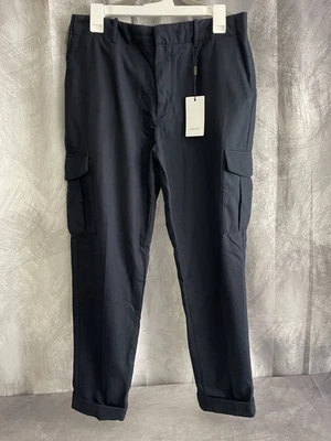 Pantalones cargo Reiss azul marino para hombre talla 30 Foto 1 de 2