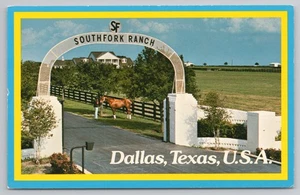 Southfork Ranch in Dallas Texas c1981 Postcard - Picture 1 of 2