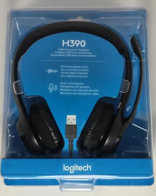 Logitech H390 USB Computer Headset with Microphone – Brand New  - Image 1 of 4