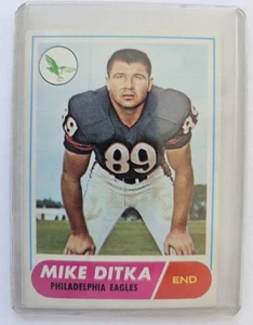 1968 NFL Topps #162 Mike Ditka Philadelphia Eagles Karte Top Zustand - Bild 1 von 2