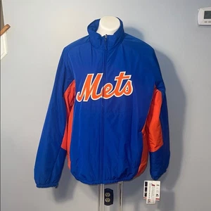 Majestic Neu mit Etikett New York Mets Authentic Collection Double Climate Jacke mit durchgehendem Reißverschluss - Bild 1 von 14