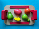 Kinderküche Tablett Schneidebrett Eichhorn mit Obst