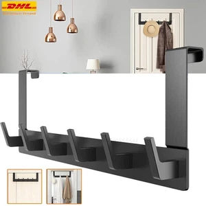 Door wardrobe door hook clothes hook wardrobe hook bathroom door hook no drilling de - Picture 1 of 11