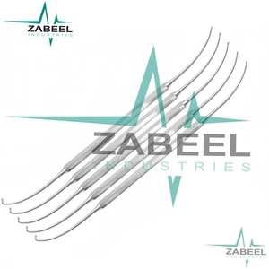 Ostium Probe 7.5'', Double-Ended, Curved, 90º End, Hexagonal Handle ENT By ZI - Picture 1 of 4