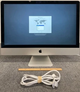 Apple iMac A1419 2013 2K 27" AIO i5-4570 16GB RAM 1TB HDD, As Is w/Power Cord - Picture 1 of 6