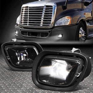 FOR 08-17 FREIGHTLINER CASCADIA FULL LED PROJECTOR DRIVING FOG LIGHT LAMPS BLACK - Picture 1 of 8