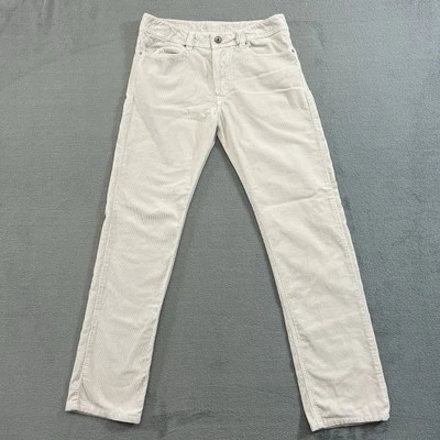 VTG Diesel Black Gold Corduroy Pants Men’s 28x31 Fine Wale Cow Leather Patch - Image 1 of 4