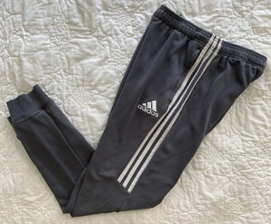 Youth adidas 3-Stripe Jogger Pant, Large, Gray, Cotton Blend Zip Pockets - Picture 1 of 6