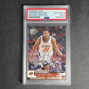 2005-06 Press Pass #15 Stephen Graham Signed Card AUTO PSA Slabbed Oklahoma