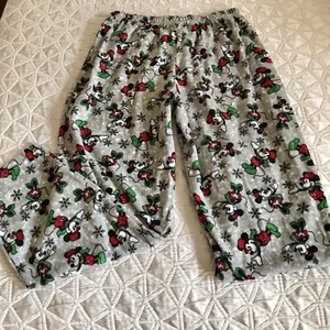 Disney Youth Mickey Mouse Plush Fleece Pajama Pants Loungewear Bottoms Size L - Picture 1 of 5
