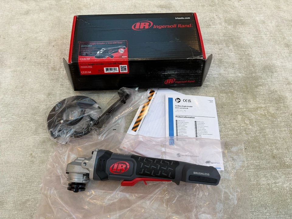 Amoladora angular inalámbrica Ingersoll Rand G5351M 20V UNIDAD DESNUDA (IVA INCLUIDO) Foto 1 de 1