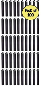 109MM Black Tubes | 100 Pack | Pop Top Tubes 4.75" - Picture 1 of 3