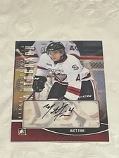 2012-13 ITG Heroes and Prospects Auto Matt Finn #A-MFI Auto