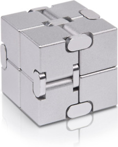 Fidget Cube New Version Fidget Finger Toys - Metal Infinity Cube Prime for Stres