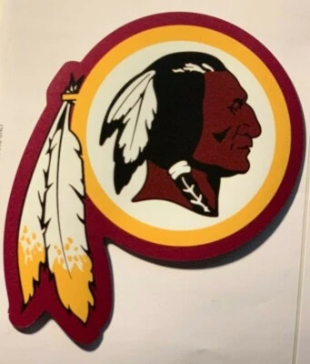 imán de piel roja imán de piel roja equipo de fútbol americano de Washington imán de vinilo 5,5" de alto Foto 1 de 3