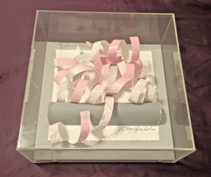 1990 Greg Copeland signiertes 3D-Kunstwerk 8,5" x 8,5" x 3,5" - Bild 1 von 7