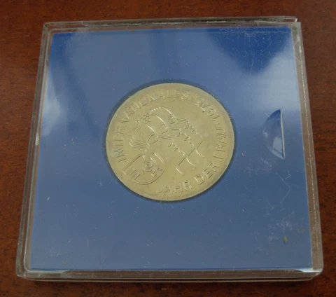 Germany Democratic Republic 1975 Copper-Nickel 5 Mark UNC Intern. Women's Year Cover