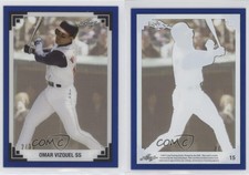 2017 Leaf History of Baseball 1991 Acetate Throwback Blue /35 Omar Vizquel #15