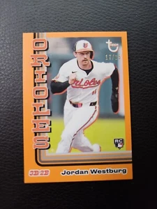 2024 Topps Brooklyn Collection Jordan Westburg Rookie RC Orange #/25 - Picture 1 of 2