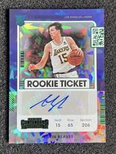 Austin Reaves - 2021 Contenders Rookie Ticket AUTO - Cracked Ice!